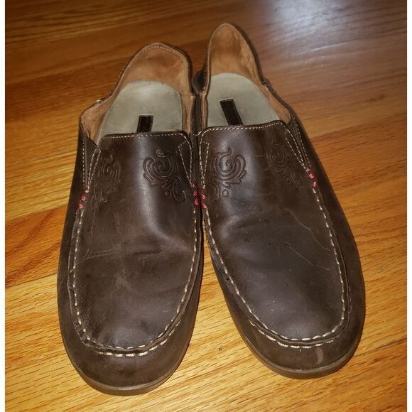 Olukai Nohea nubuck leather loafers Womans Size 9 - Picture 6 of 7